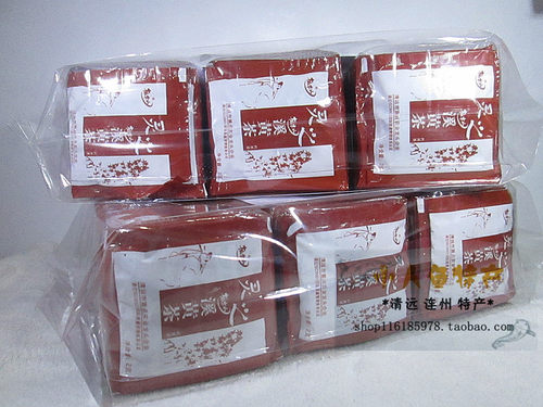包邮清远特产柏木山灵之溪黄茶超值装凉茶袋泡茶包100袋 - 图1