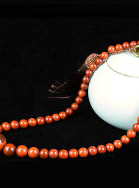 天然南红北链玛瑙塔串百搭项链