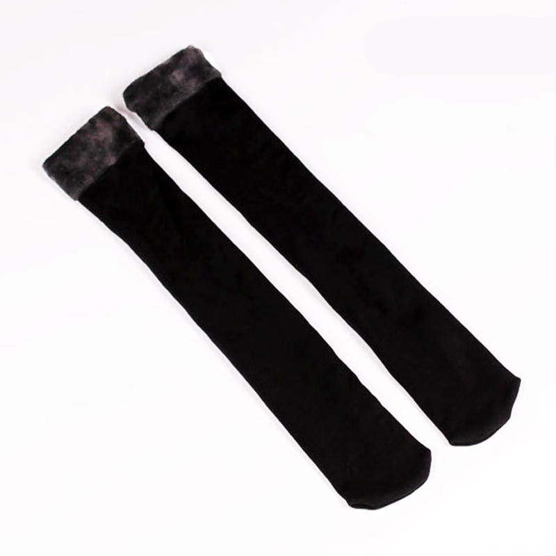 袜套女过膝韩版时尚秋冬加厚长筒袜加绒蕾丝花边保暖袜护腿护膝盖,淘宝优惠券,粉丝福利购,淘宝优惠卷