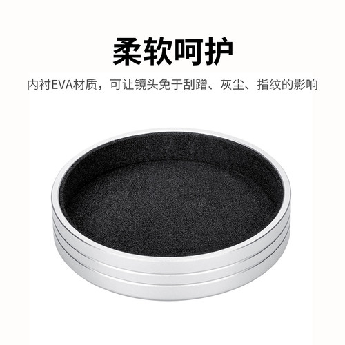 JJC 适用富士Instax Mini EVO 拍立得相机镜头盖 和煦玫瑰粉/黑/棕 一次性成像 铝合金 复古防刮 镜头配件 - 图1