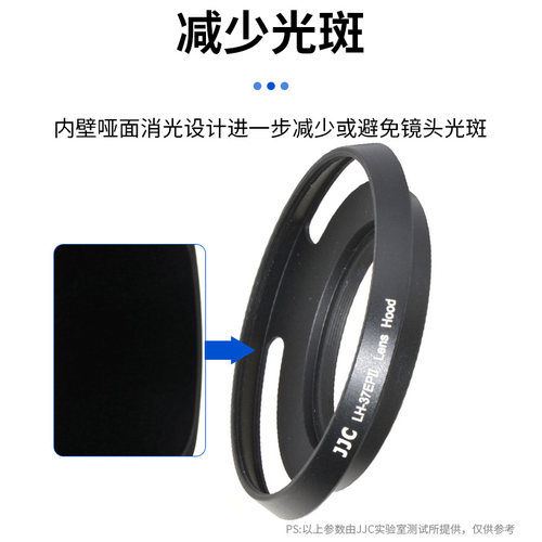 JJC 适用于奥林巴斯14-42 EZ遮光罩EP5 E-PL9 EM10II 14-42相机电动饼干镜头配件 37mm - 图3