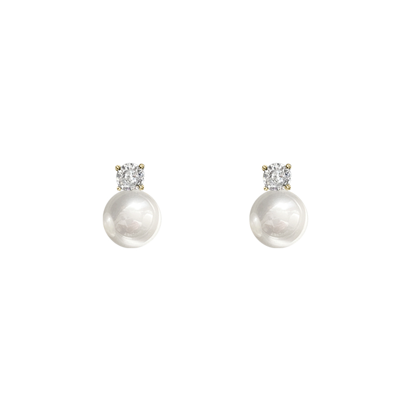 法式复古珍珠款耳环女轻奢时尚高级感耳钉小香风气质简约百搭耳饰 - 图3