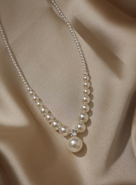 高级感轻奢珍珠款项链女款巨好看