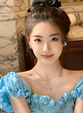 设计感星星吊坠项链女轻奢