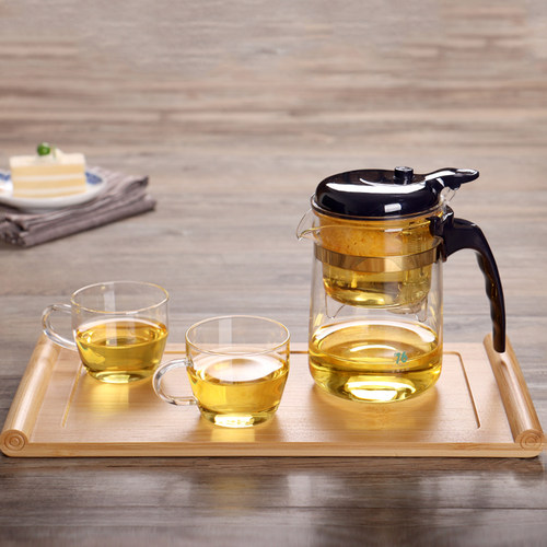 台湾76飘逸杯泡茶杯易泡杯过滤家用沏茶壶茶具套装耐热玻璃冲茶器 - 图0