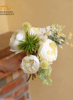 北欧手捧花把束仿真花艺花束