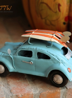 老爷车美式乡村风摆件家居装饰