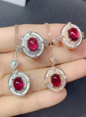 女s925原创设计高级感贝壳套装