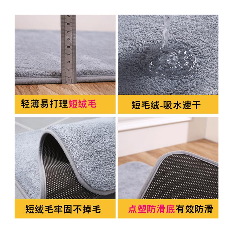 Bath Bathroom mat Floor Shower Rug Non-slip Mat guard carpet-图3