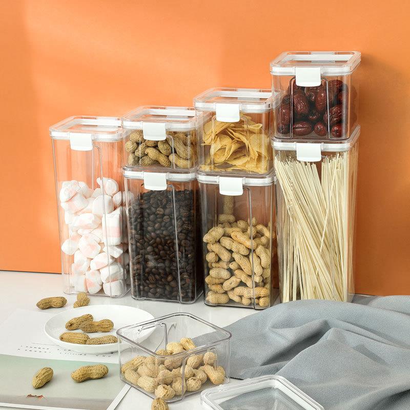 Kitchen grains sealed jar透明food moisture-proof storage box - 图2