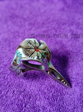 北欧海盗维京乌鸦戒指