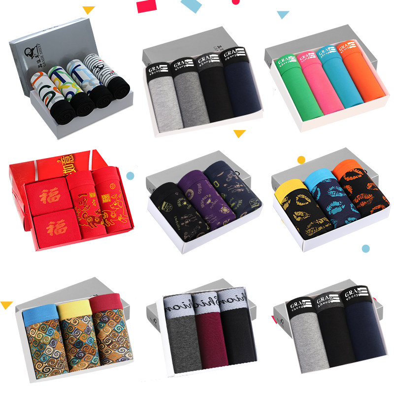 男士学生个性土透气夏季纯棉裤头 品位羊内裤