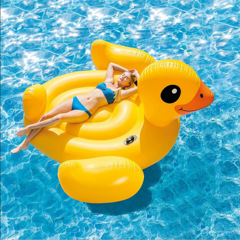 INTEX火烈鸟游泳圈成人加厚大充气水上坐骑浮床浮排儿童戏水玩具_虎窝淘