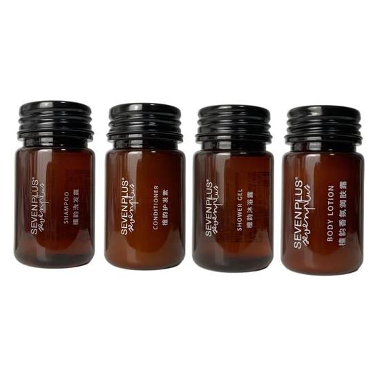 SEVEN PLUS檀韵系列洗沐旅行套装便携洗发沐浴露润肤乳木质香小样