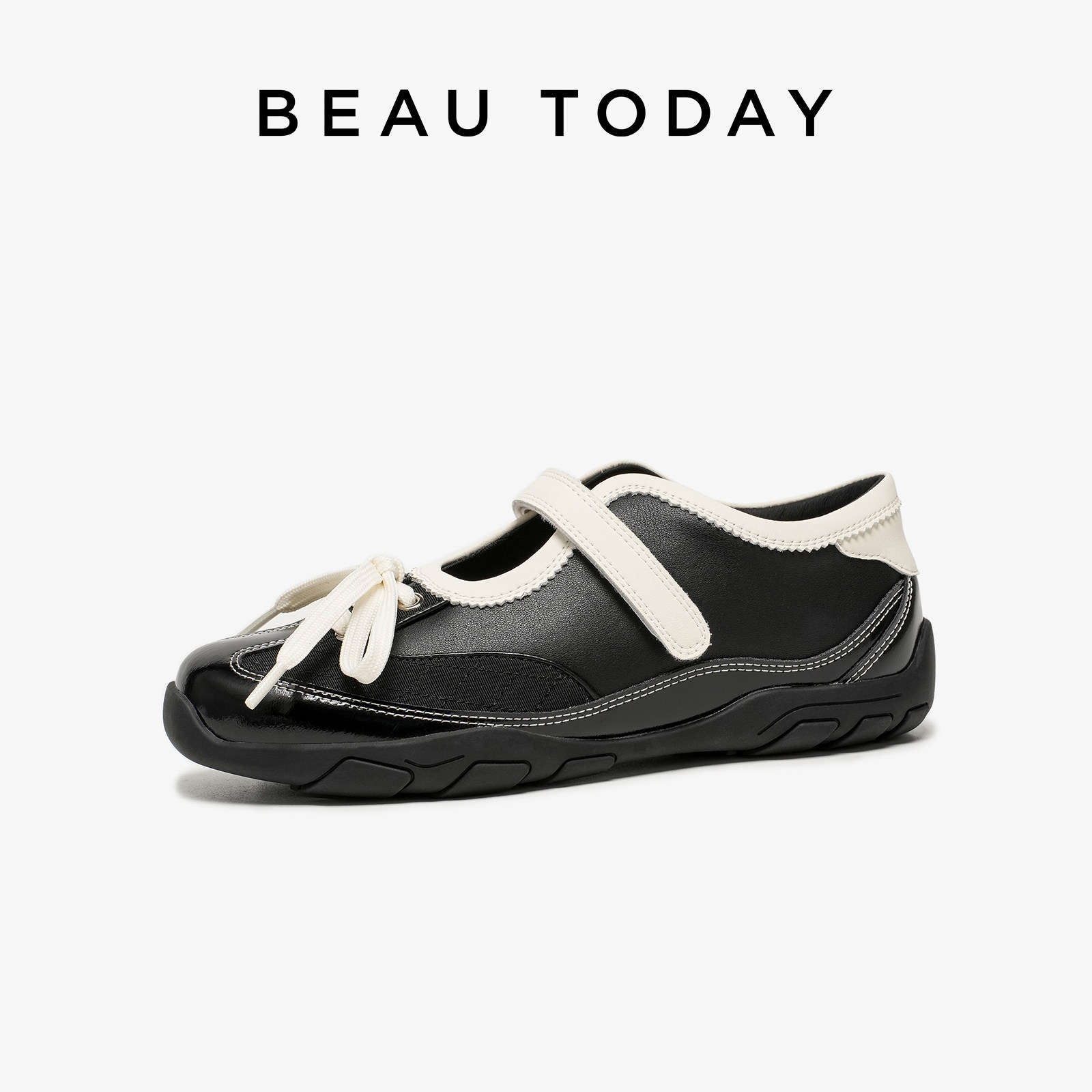 【Rock芭蕾】BeauToday明星同款运动玛丽珍鞋女春黑色芭蕾鞋平底,淘宝优惠券,粉丝福利购,淘宝优惠卷