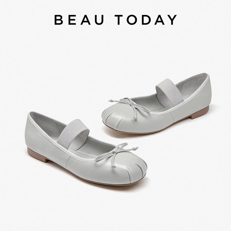 【清仓款】BeauToday玛丽珍鞋女款春季平底芭蕾鞋浅口女士单鞋子,淘宝优惠券,粉丝福利购,淘宝优惠卷