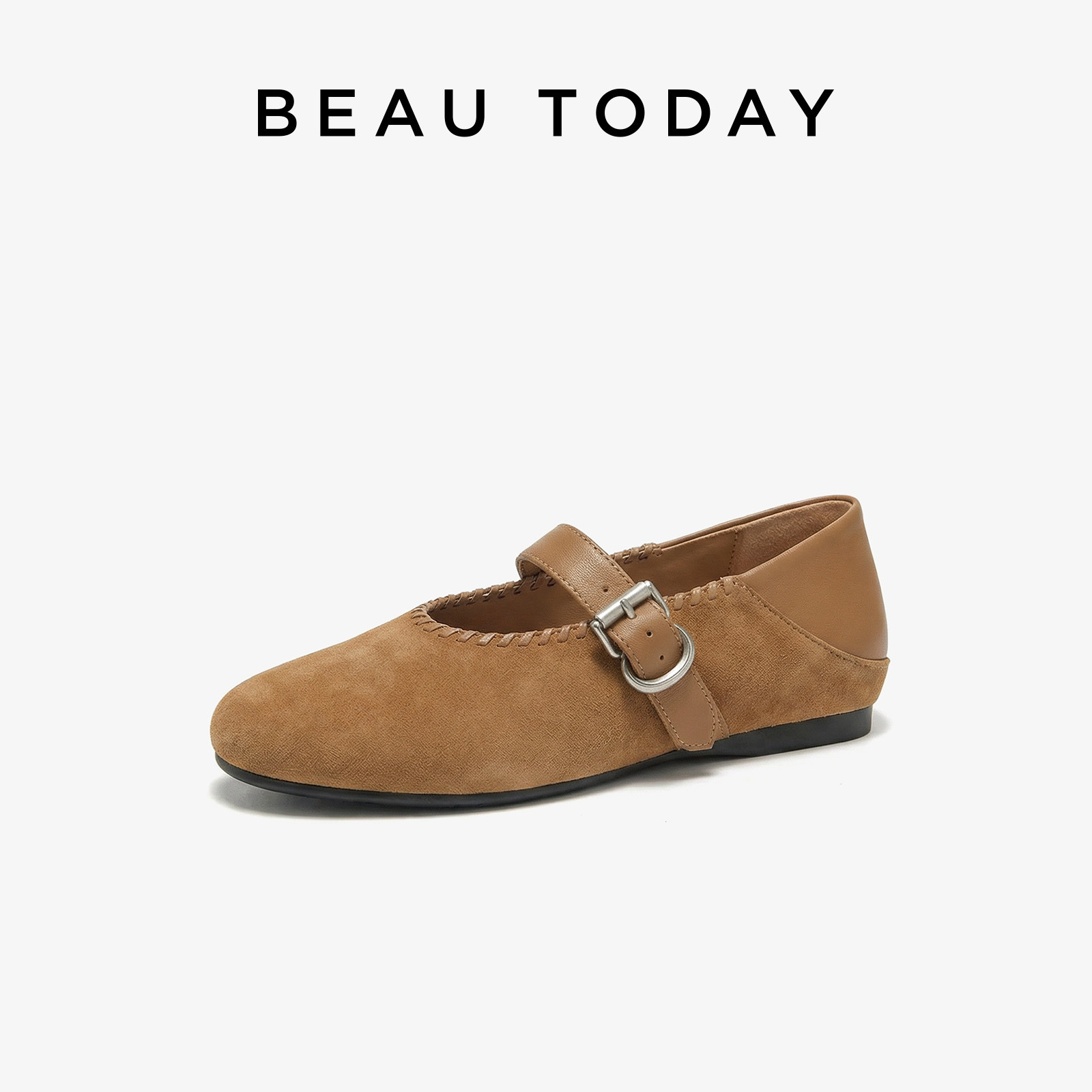 BeauToday平底玛丽珍鞋女款2026新款春季复古小皮鞋女BT浅口单鞋,淘宝优惠券,粉丝福利购,淘宝优惠卷