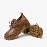 BeauToday 漆皮厚底乐福鞋女春秋方头2022年英伦风小皮鞋jk鞋BT