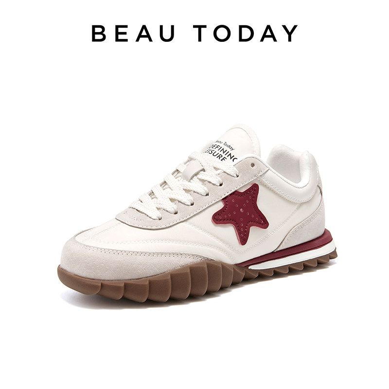 BeauToday复古德训鞋女鞋BT华夫阿甘鞋软底运动鞋徒步鞋休闲板鞋,淘宝优惠券,粉丝福利购,淘宝优惠卷