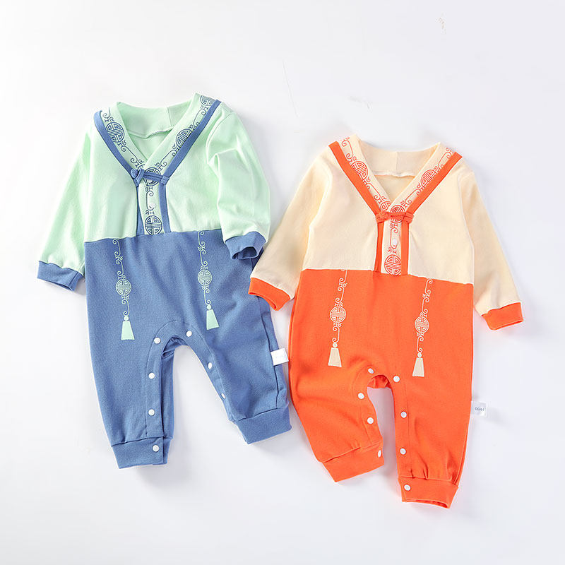 新生婴儿儿秋冬纯棉满月外出服 kmicashmre连身衣/爬服/哈衣