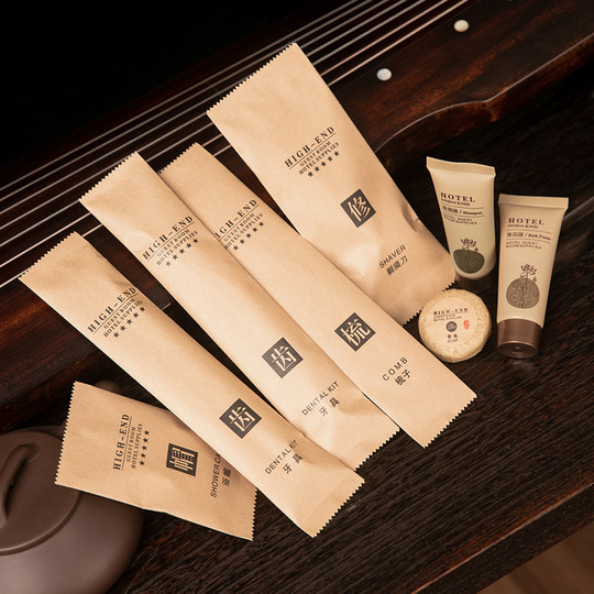 Hotel and B&B disposable toothbrush and toothpaste toiletries