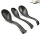 Japanese high-end imitation porcelain spoon black matte