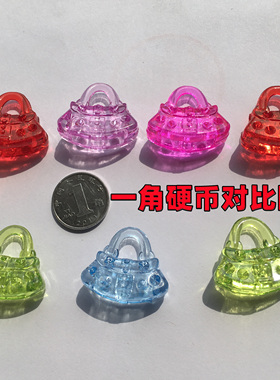手提包水晶玩具女孩宝石亚克力彩色手提袋芭比娃娃小手包幼儿奖励