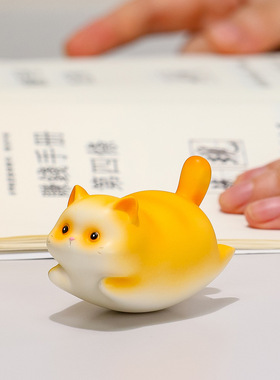 可爱猫咪桌面摆件治愈系装饰品