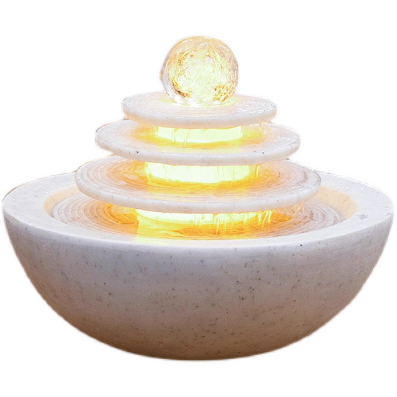 时来运转生财转运球流水摆件循环水现代轻奢客厅假山喷泉山水落地,淘宝优惠券,粉丝福利购,淘宝优惠卷