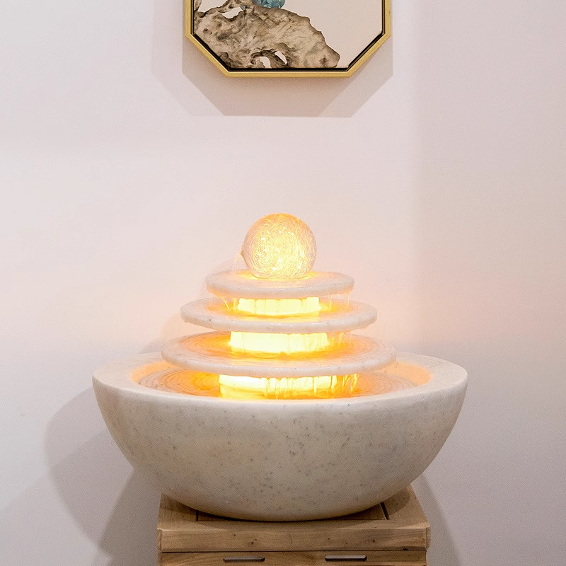 时来运转生财转运球流水摆件循环水现代轻奢客厅假山喷泉山水落地,淘宝优惠券,粉丝福利购,淘宝优惠卷