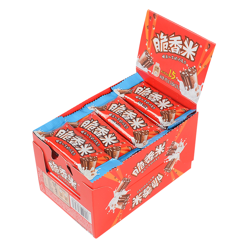 德芙脆香米牛奶夹心巧克力16块/盒装礼盒装喜糖果批发儿童零食-图3