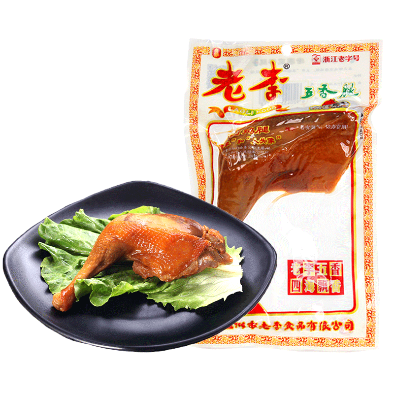 温州小吃老李鸡腿五香腿85g*5袋即食熟食卤味鸡肉休闲肉类小零食L - 图3