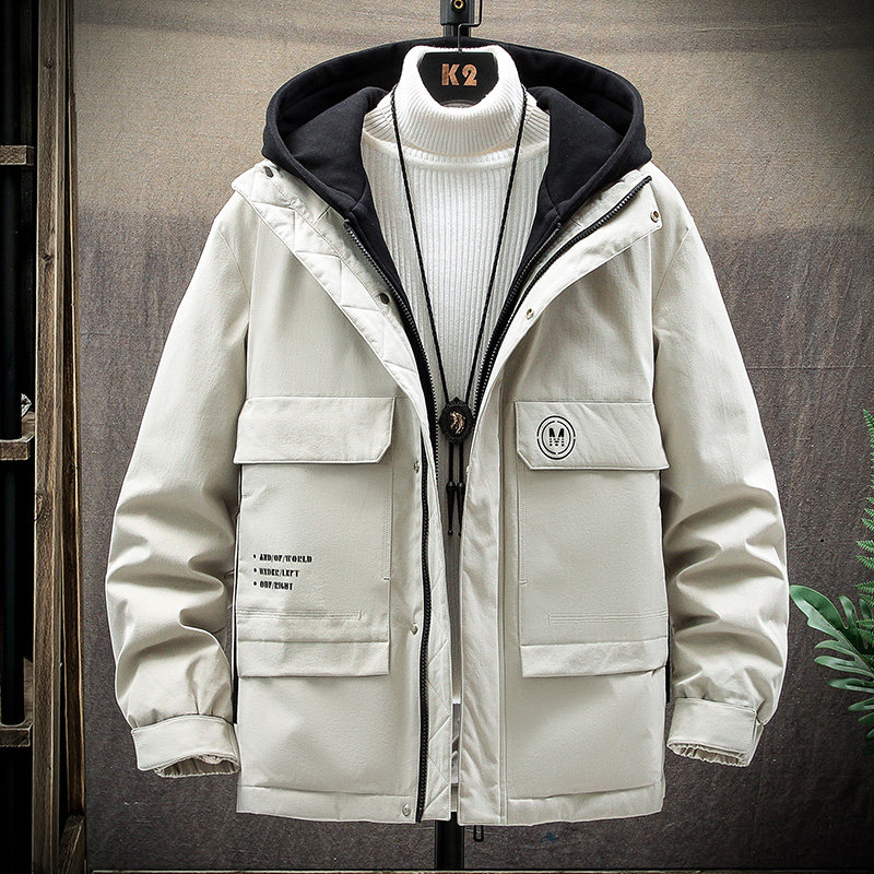 男冬季新款青少年帅气潮流羽绒服 俞兆林龙格斯顿羽绒服