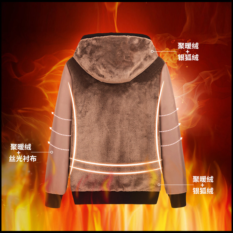 3件冬季加绒国潮松鹤胖子男士卫衣 俞兆林龙格斯顿卫衣