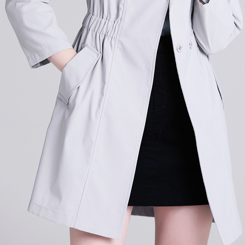 香衣丽橱2020春夏新品女装灰色风衣 香衣丽橱风衣