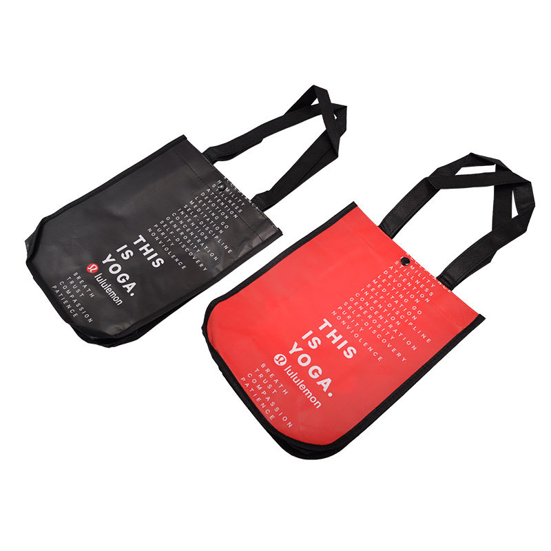 五个lululemon购物袋小号时尚妈咪袋欧美风格无纺布手提袋帆布袋,淘宝优惠券,粉丝福利购,淘宝优惠卷