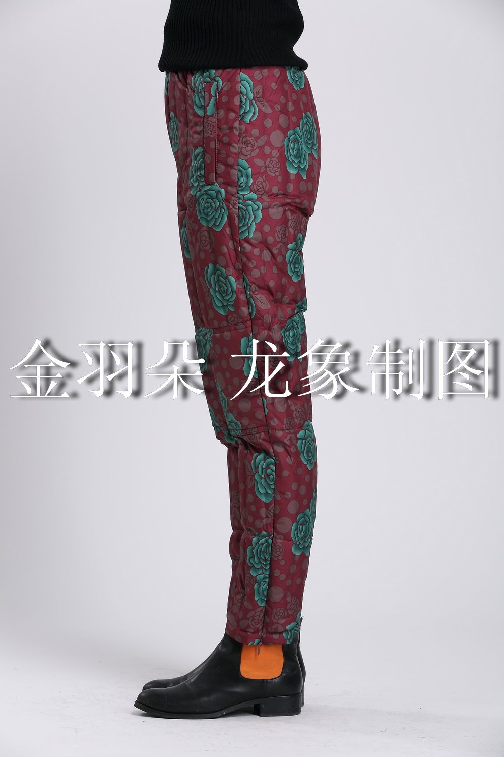 金羽朵时尚保暖无线缝羽绒内胆塑身特惠新款女式羽绒裤CX1133,淘宝优惠券,粉丝福利购,淘宝优惠卷