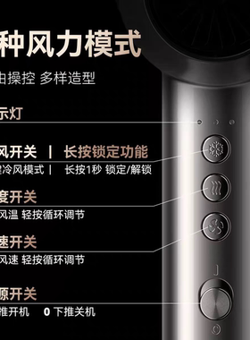 火之凤M32300W速干负离子吹风机