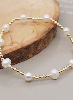 wk玻璃珍珠波西米亚高颜值小手链