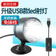 ໂຄມໄຟລົດໄຟຟ້າ USB LED ກັນນ້ຳພາຍນອກ ໂຄມໄຟໜ້າລົດທີ່ແຂງແຮງ ບໍ່ມີສາຍໄຟ