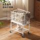 A European style dirty clothing basket cart double-layer dirty clothing basket