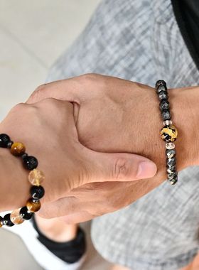 男士天然日系水晶手链