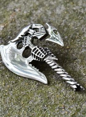 GV男士925纯银机械战斧个性吊坠