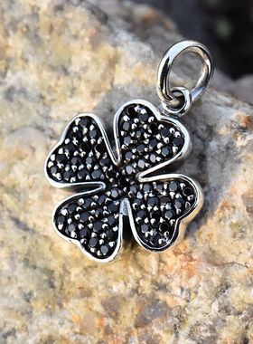 进口女士纯银镶钻吊坠