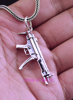 泰国复古纯银立体微缩吊坠