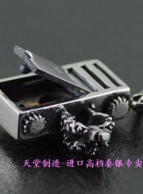 *925纯银微缩照相机进口泰银吊坠