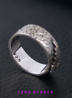 泰国复古纯银飞鹰徽章戒指