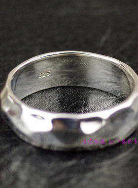 泰国不规则纯银戒指