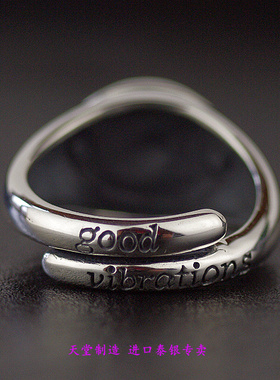 泰国纯银祈祷戒指开口男女款