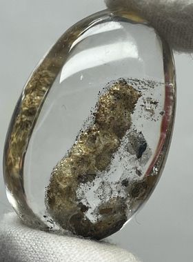 天然水晶包裹黄泥晶中晶共生体水晶吊坠项链男女款水晶饰品可百塔
